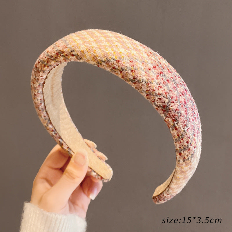 Retro Plush Hair Band for Women