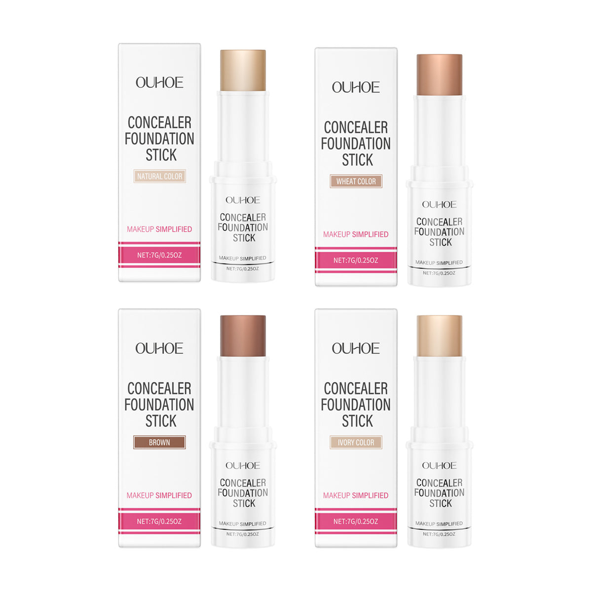 Waterproof & Sweatproof Concealer Stick Foundation - Portable 7g