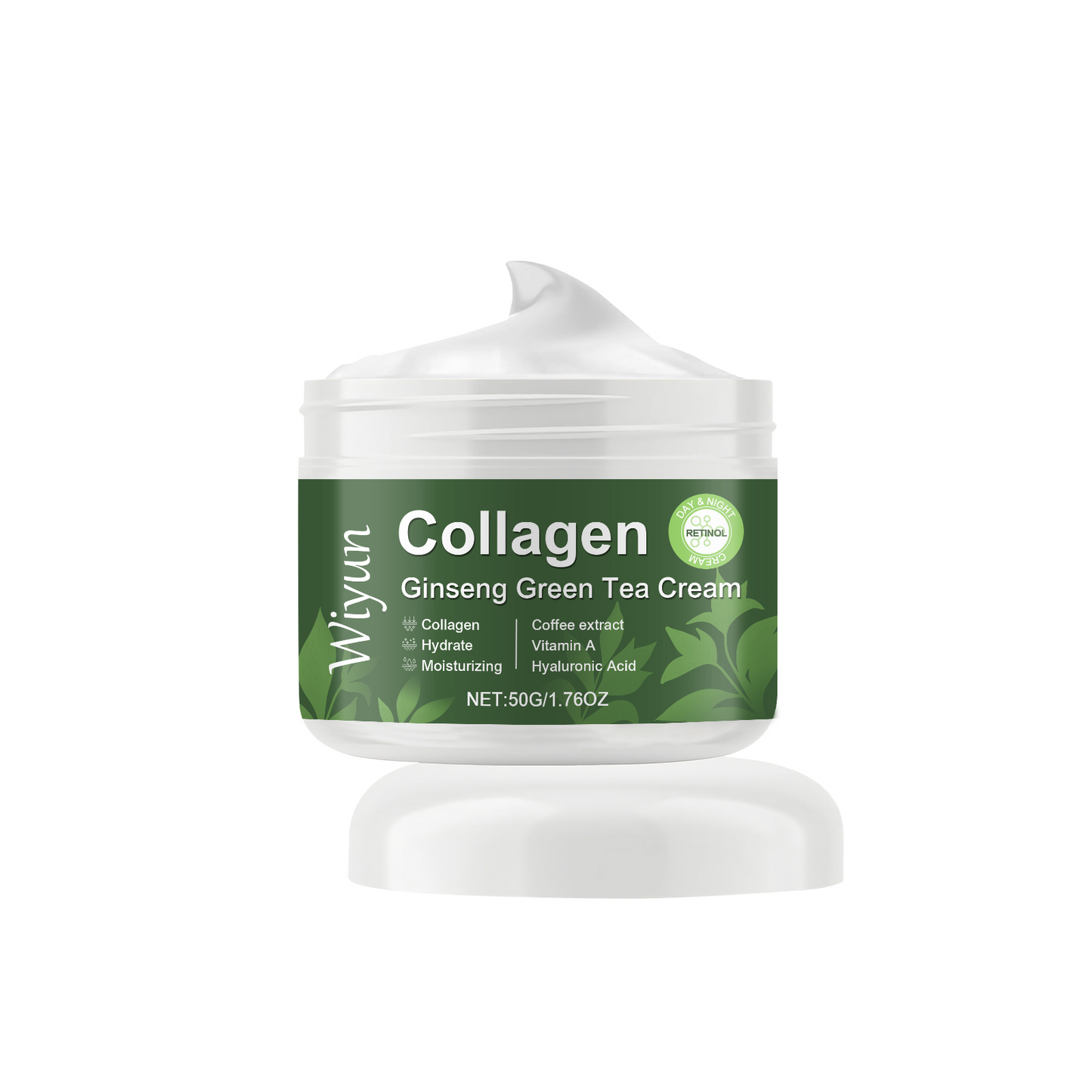 Collagen Ginseng Green Tea Face Moisturizer - Firming & Brightening Cream