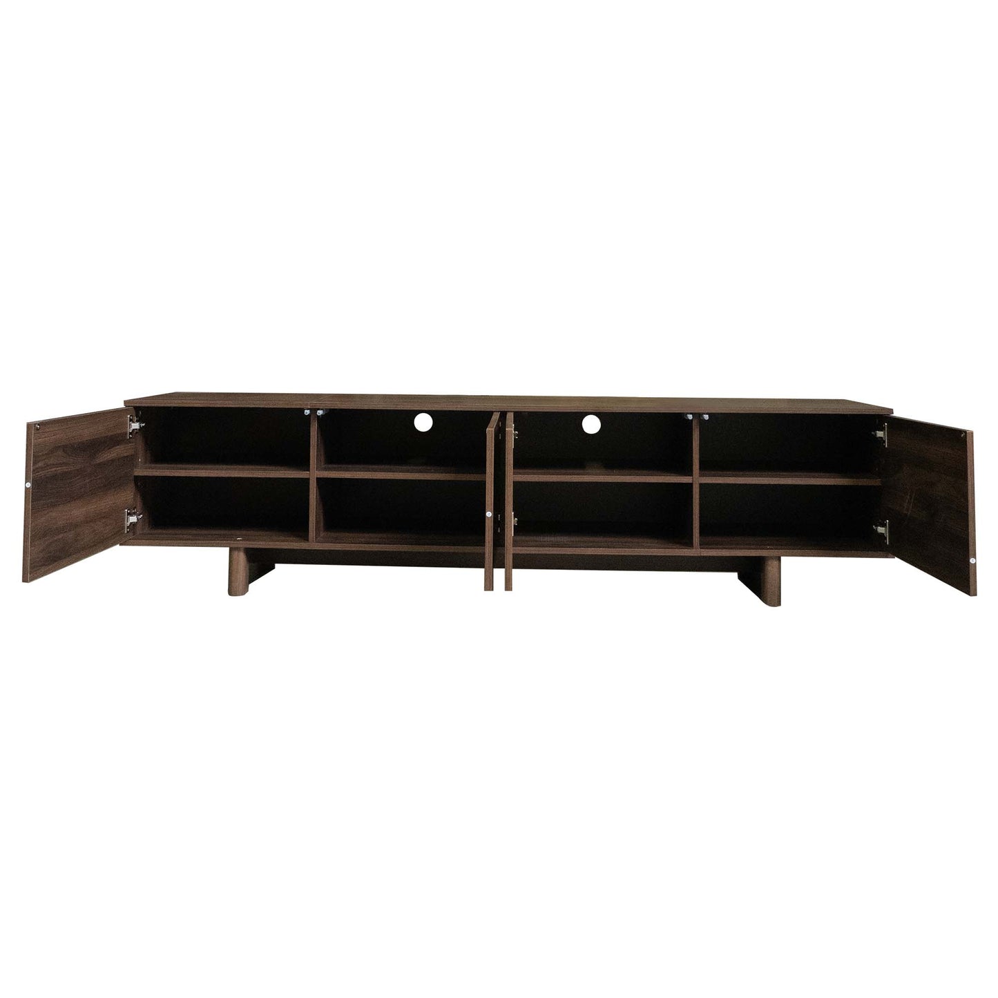 Modern 78-Inch TV Stand for TVs up to 85" - Dark Brown