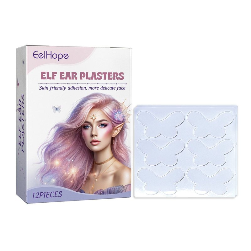 Butterfly Elf Ear Cosmetic Stickers, 12 Pieces
