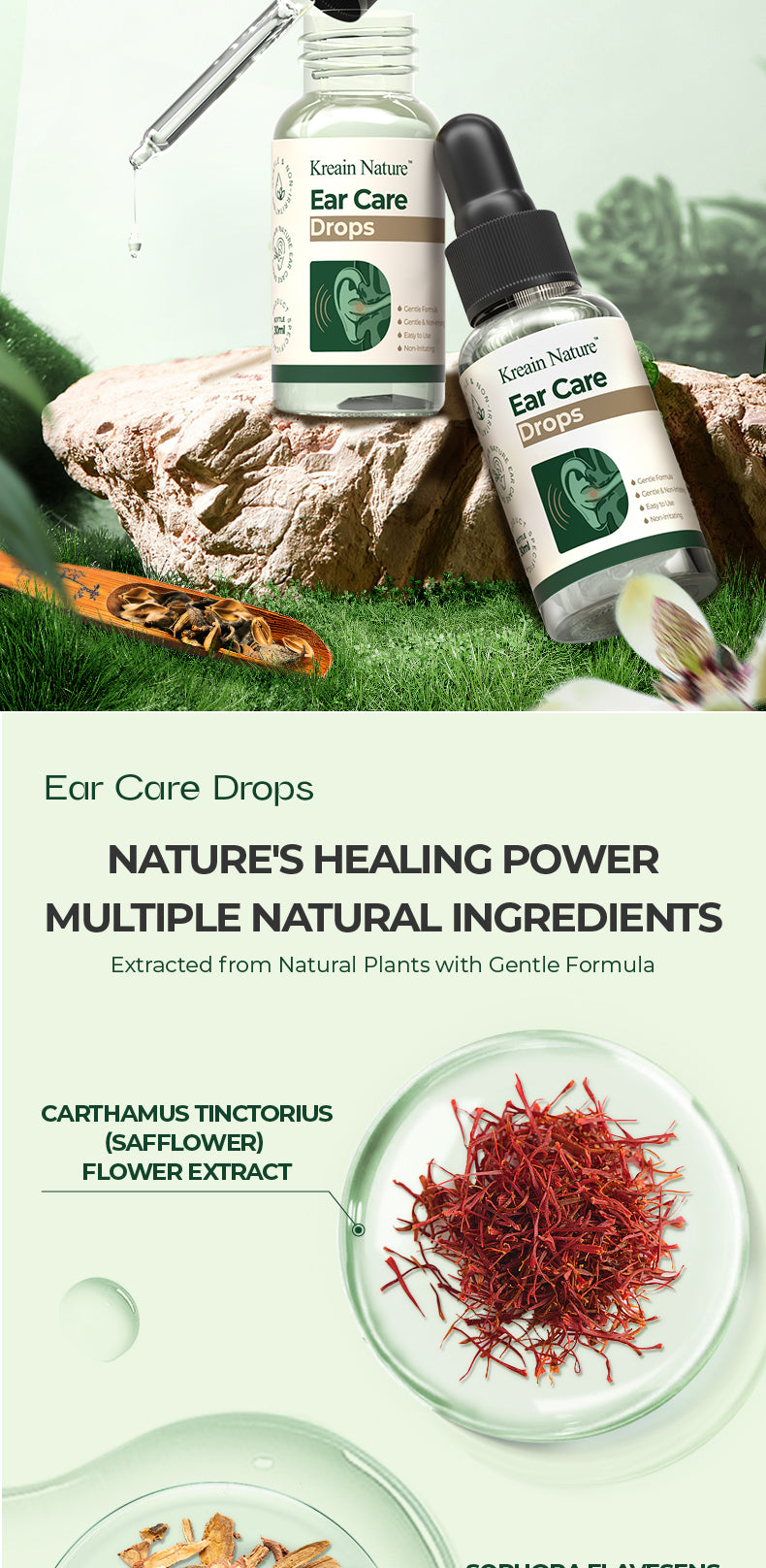 Nature Ear Care Drops - Gentle Non-Irritating Formula