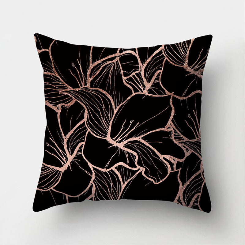 Velvet Leather Cushion Cover Sofa Pillowcase Modern Home Decor 45x45cm