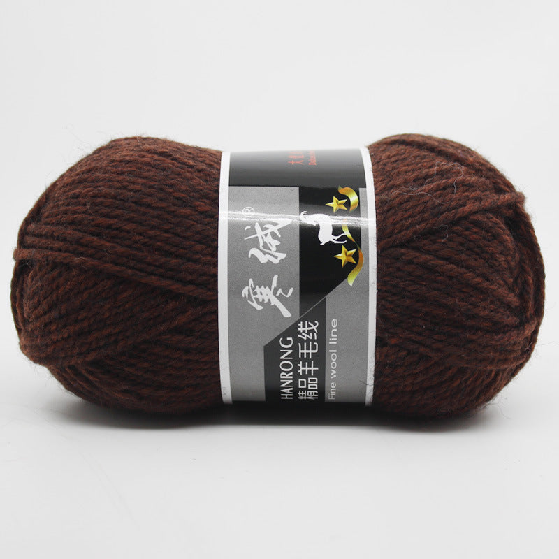 Thick Knitting Yarn Ball for Self-Woven Crafts - Cashmere Wool Material Kit