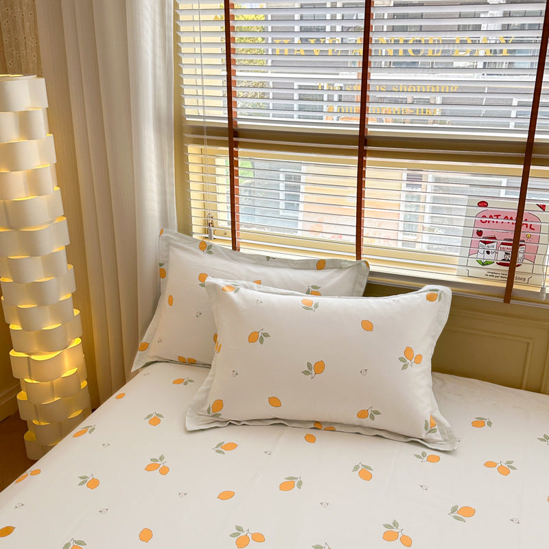 Cotton Twill Pillowcases Set - 100% Cotton, Modern Home Decor
