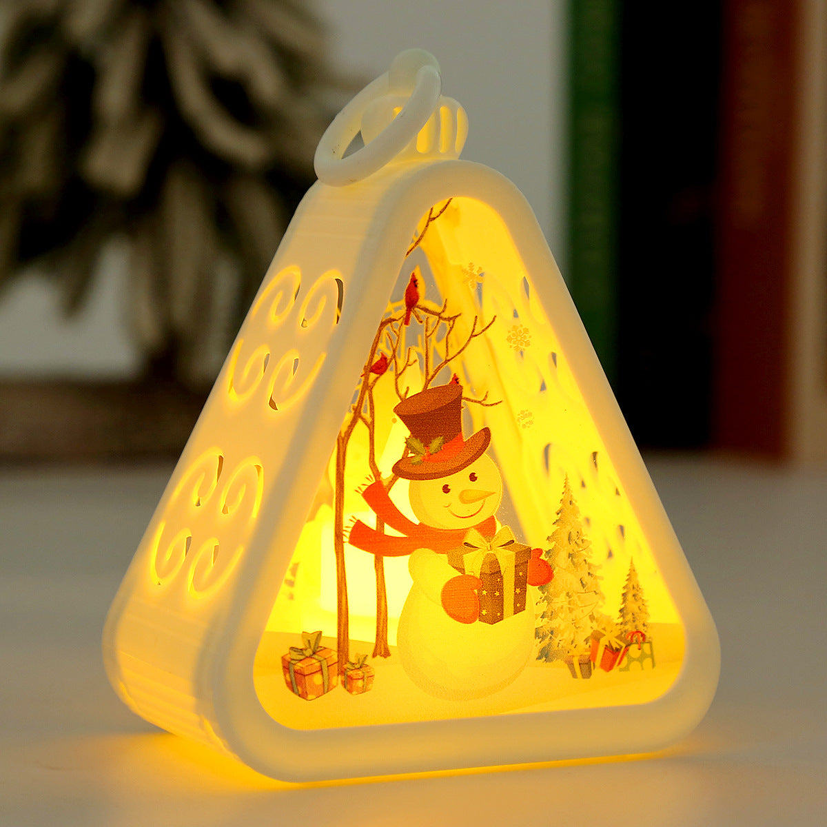 Retro Electric Candle Lamp Christmas Decorations Luminous Ornaments