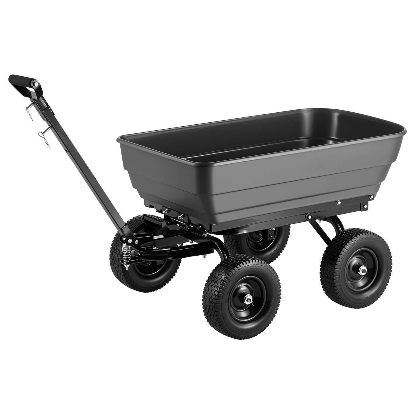 Vevor Garden Dump Cart 1200 Lbs Poly Yard Wagon with 7 Cu Ft Capacity