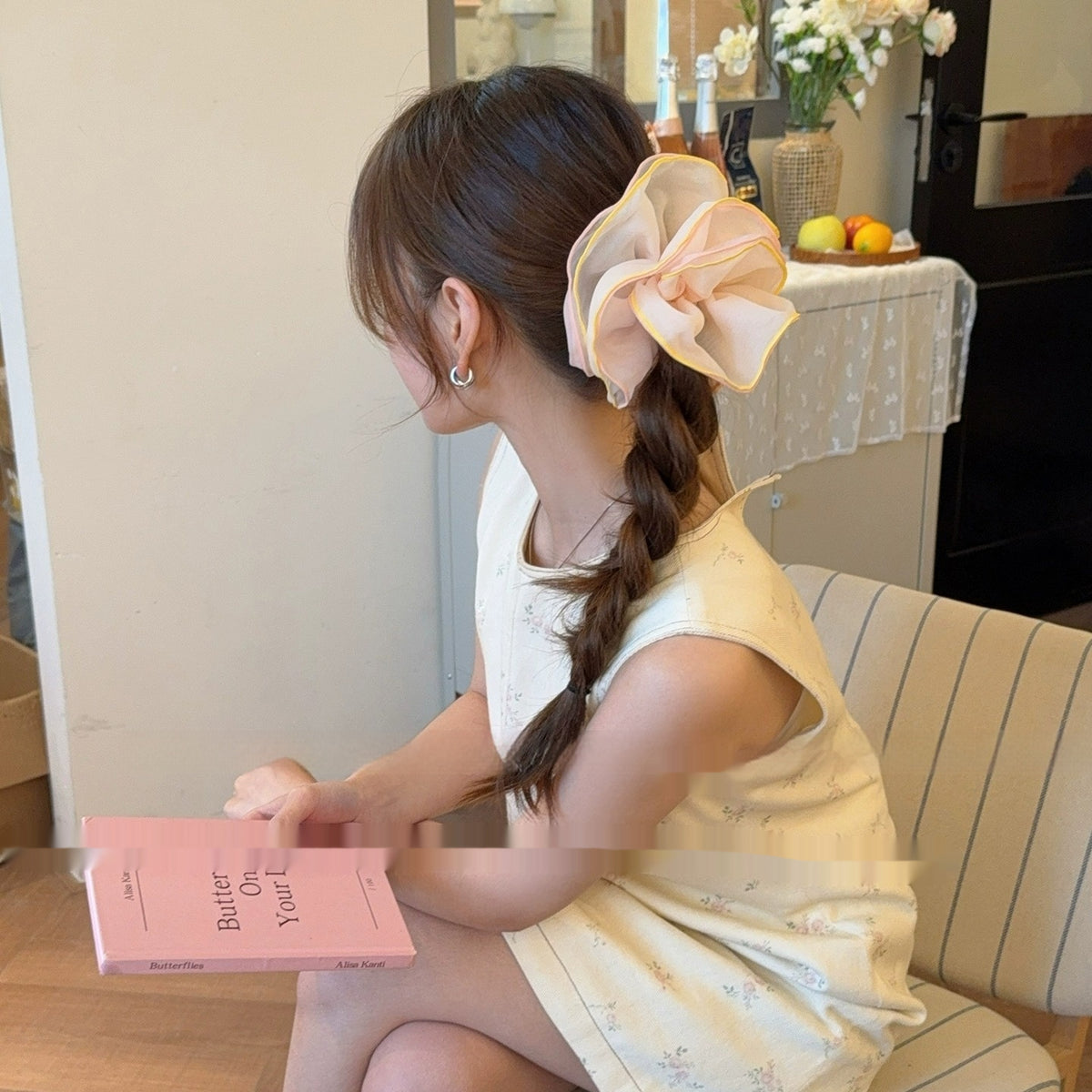Summer Contrast Color Hair Bands - High-End Rubber Hair Accessories for Women