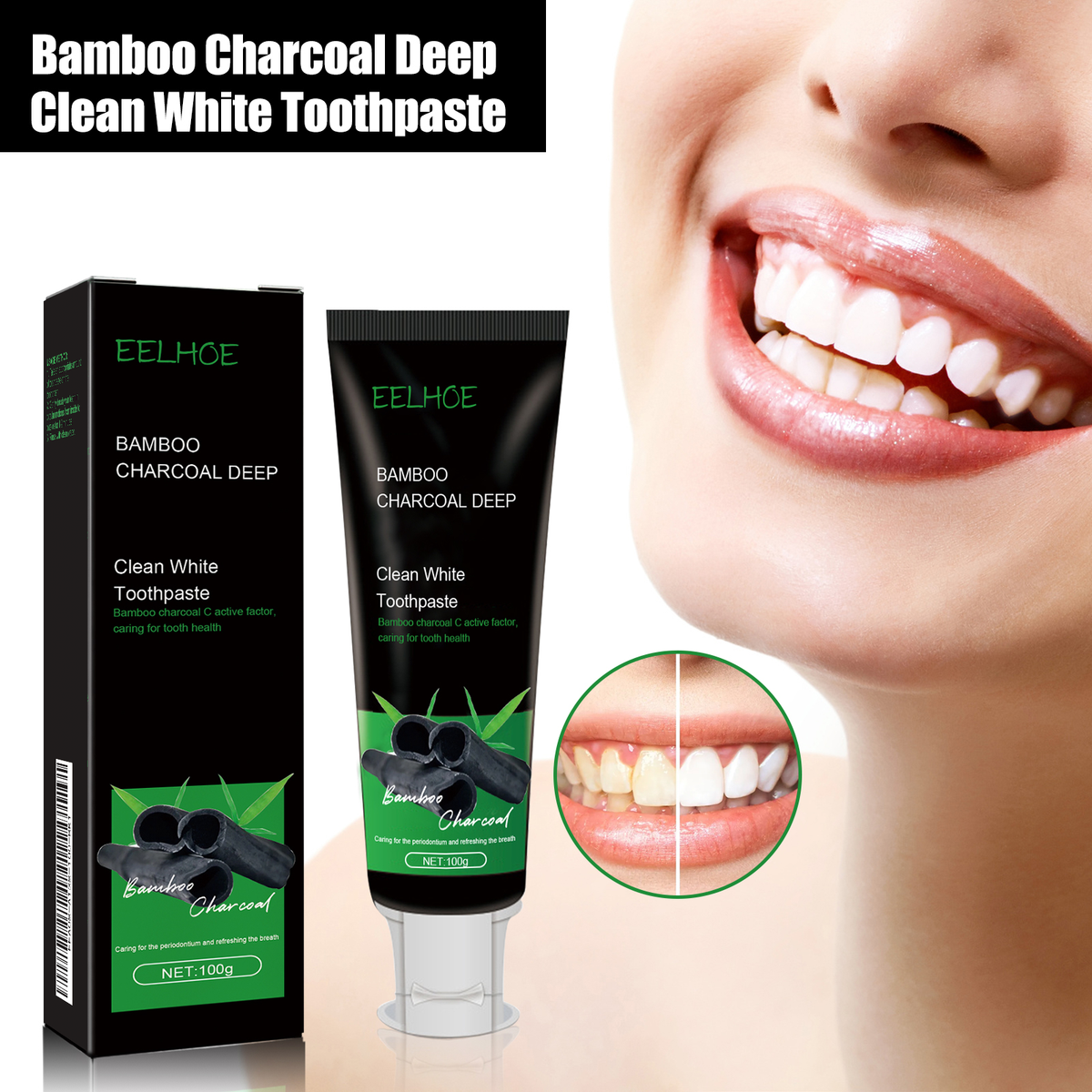 Bamboo Charcoal Whitening Toothpaste 100g