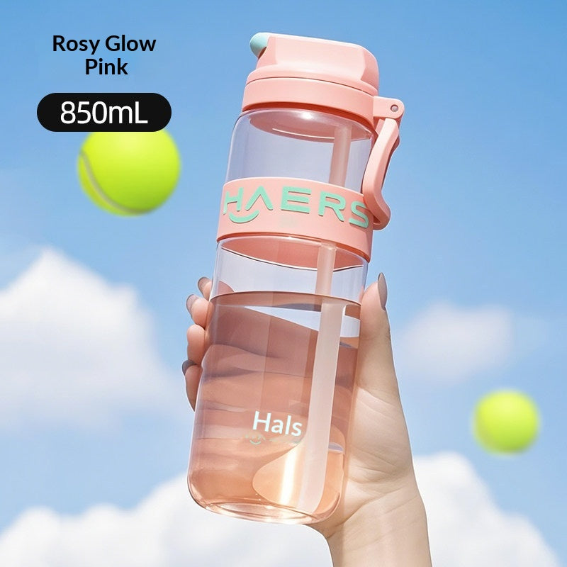 Portable Water Bottle for Kids & Women 850ml Sports Hydration with Straw