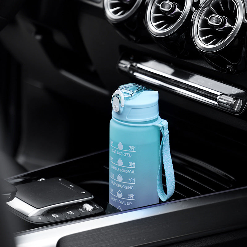 Large Capacity Sports Water Bottle with Straw - Portable Hydration Bottle