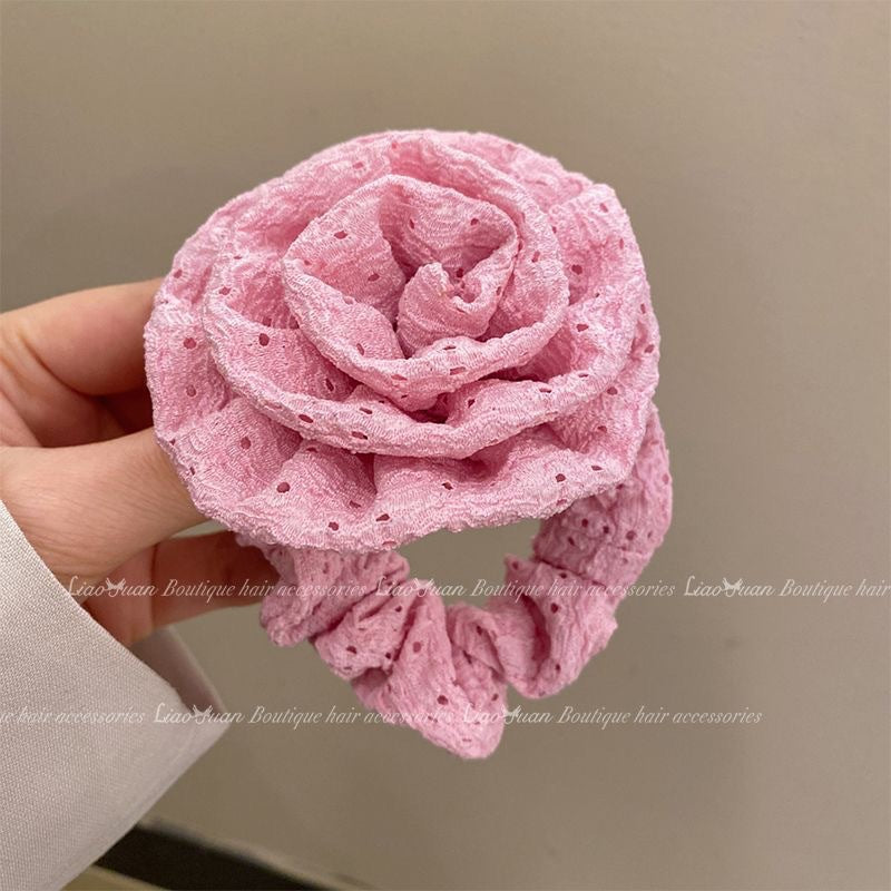 Summer Sweet Lace Scrunchie Hair Tie - Elegant Floral Hair Accessory