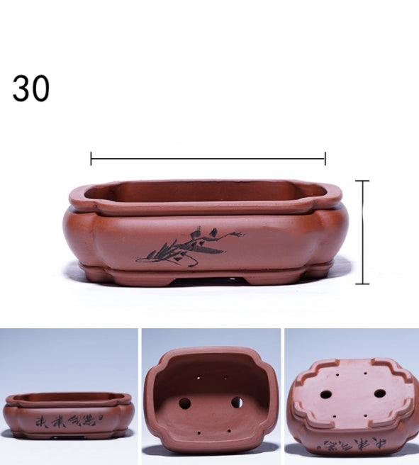 Purple Sand Flowerpot Tray for Yixing Pots - Garden & Home Storage