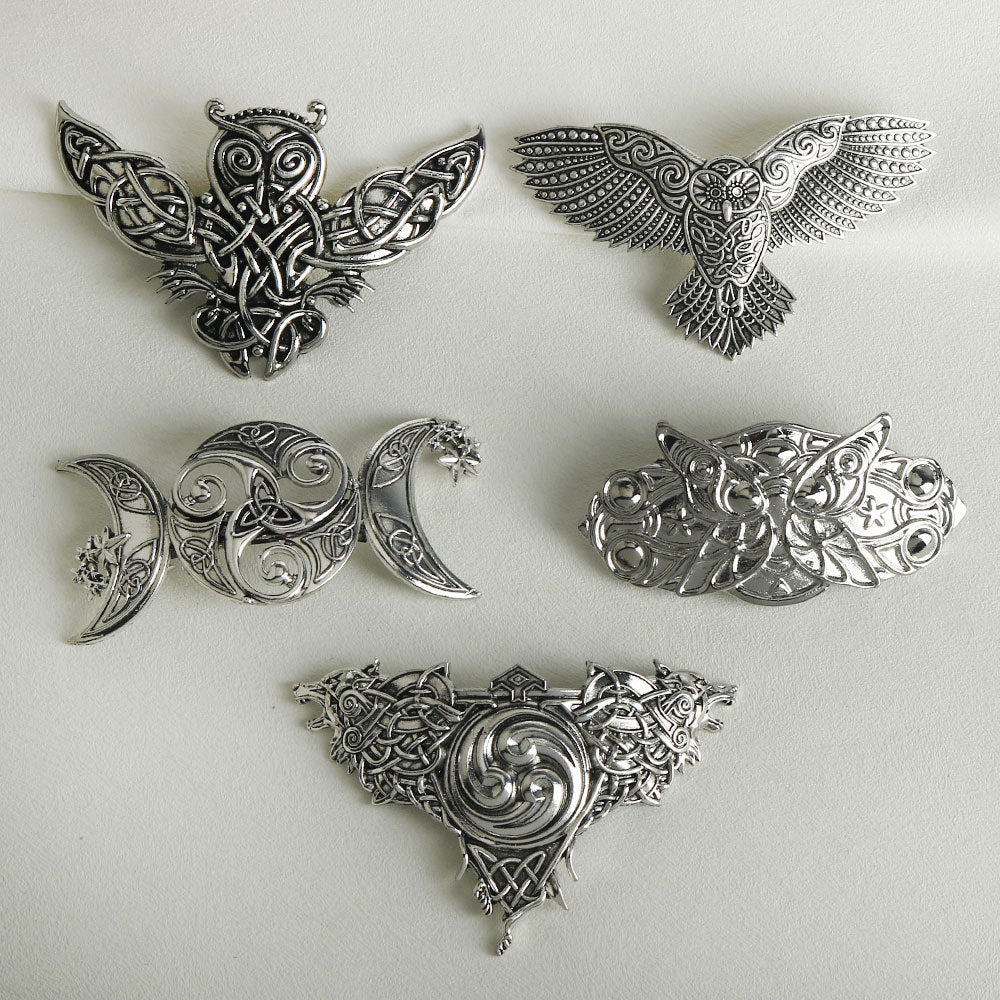 Butterfly Metal Hair Clip Crescent Headpiece