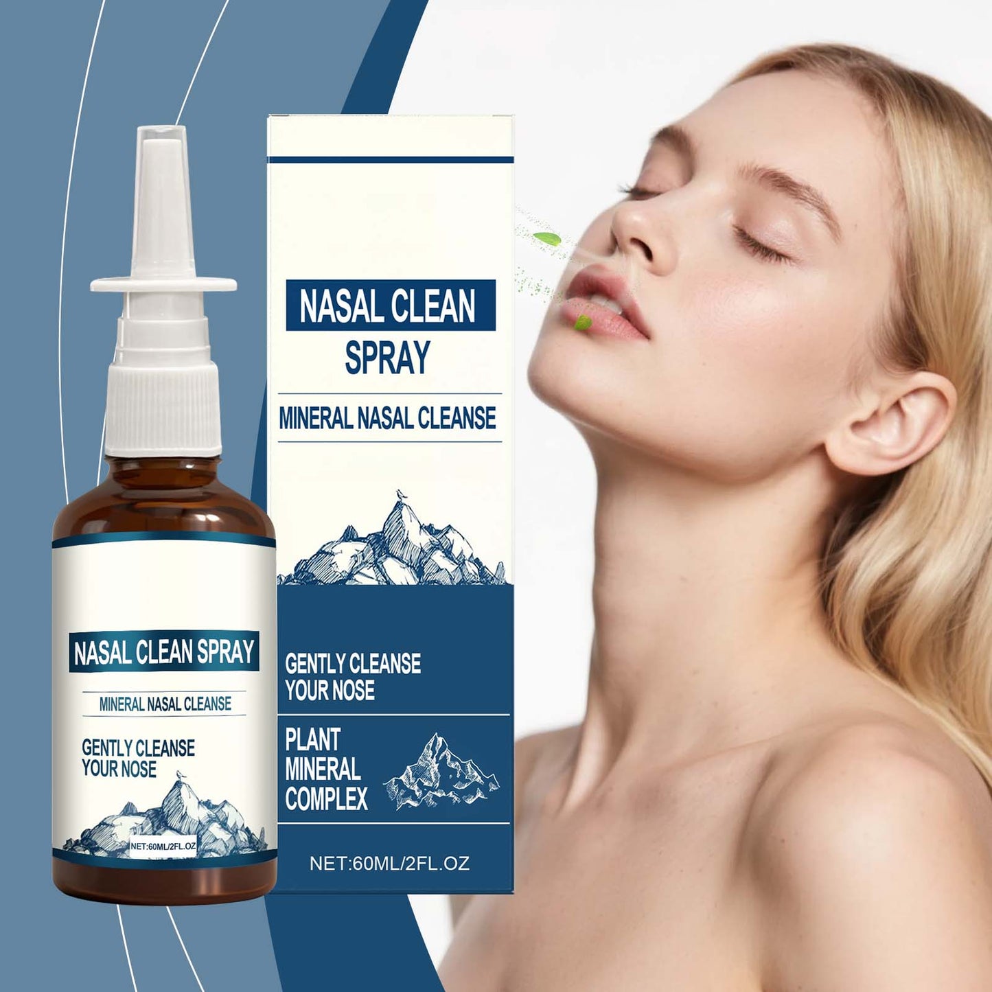 Gentle Nasal Cleansing Spray 60ml - Body Care for Sinus Relief