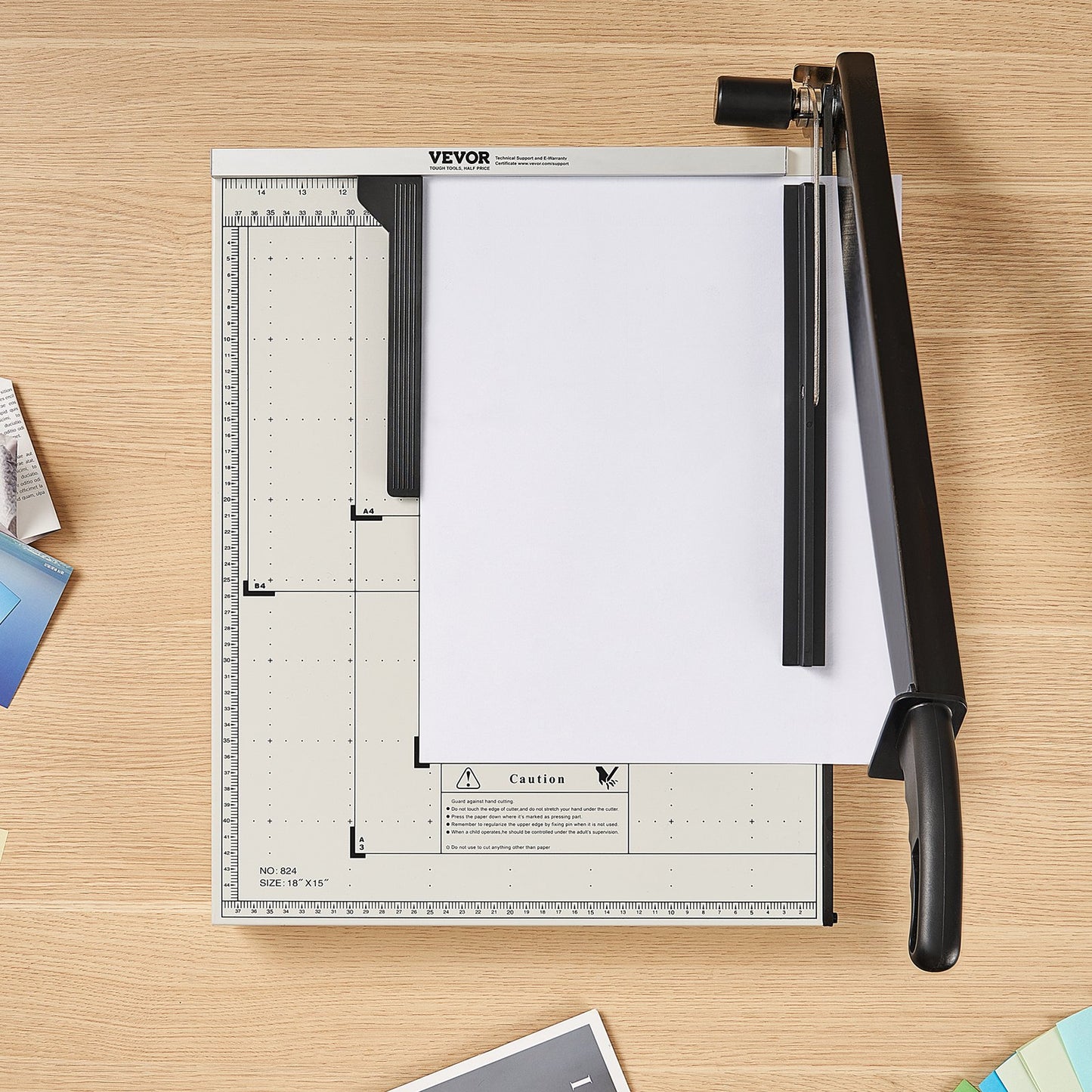Heavy Duty Paper Cutter - 18" Cut Length, 20 Sheets Capacity