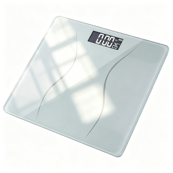 Slim White Personal Scale - High Precision, 180kg Capacity