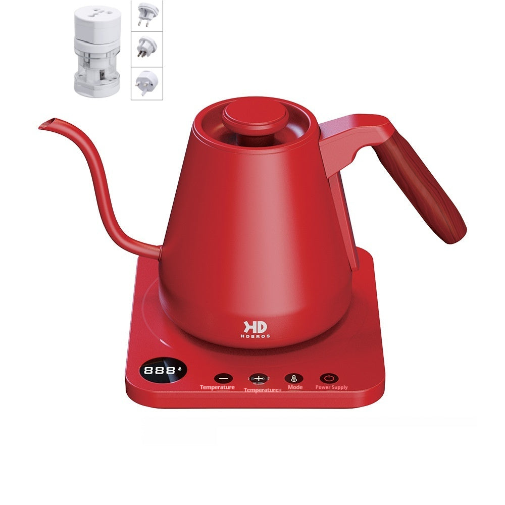 Long Narrow Mouth Electric Tea Kettle 1500W Stainless Steel Touch Control