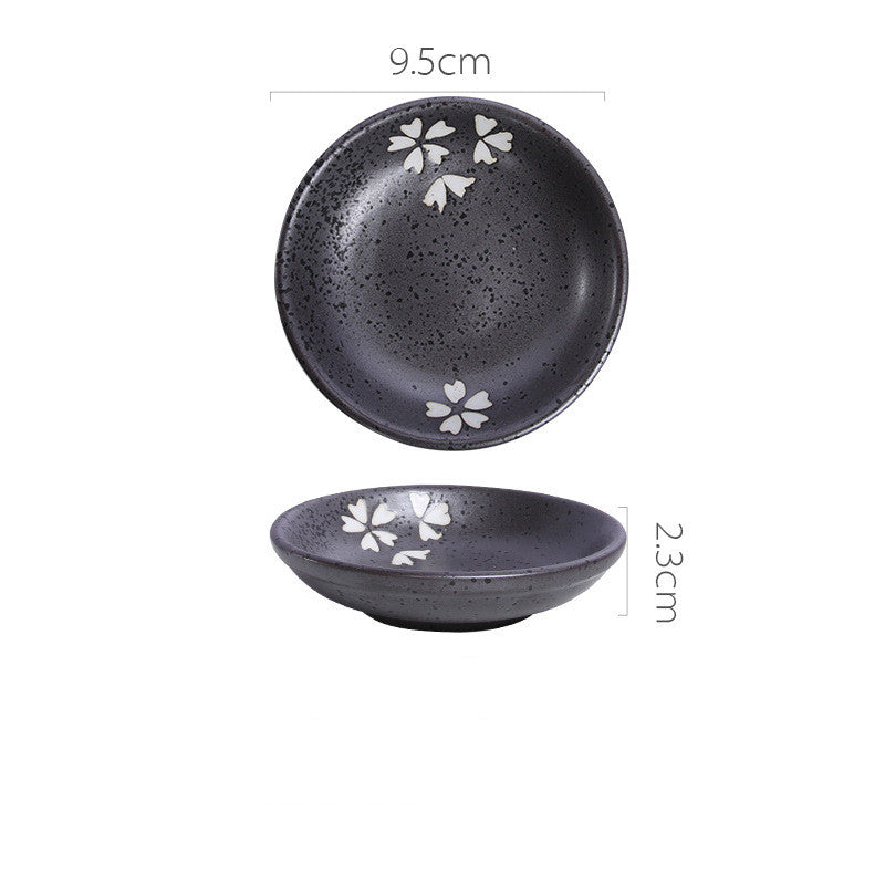 Japanese Ceramic Snack Dish - Hand-Painted & Microwave Safe