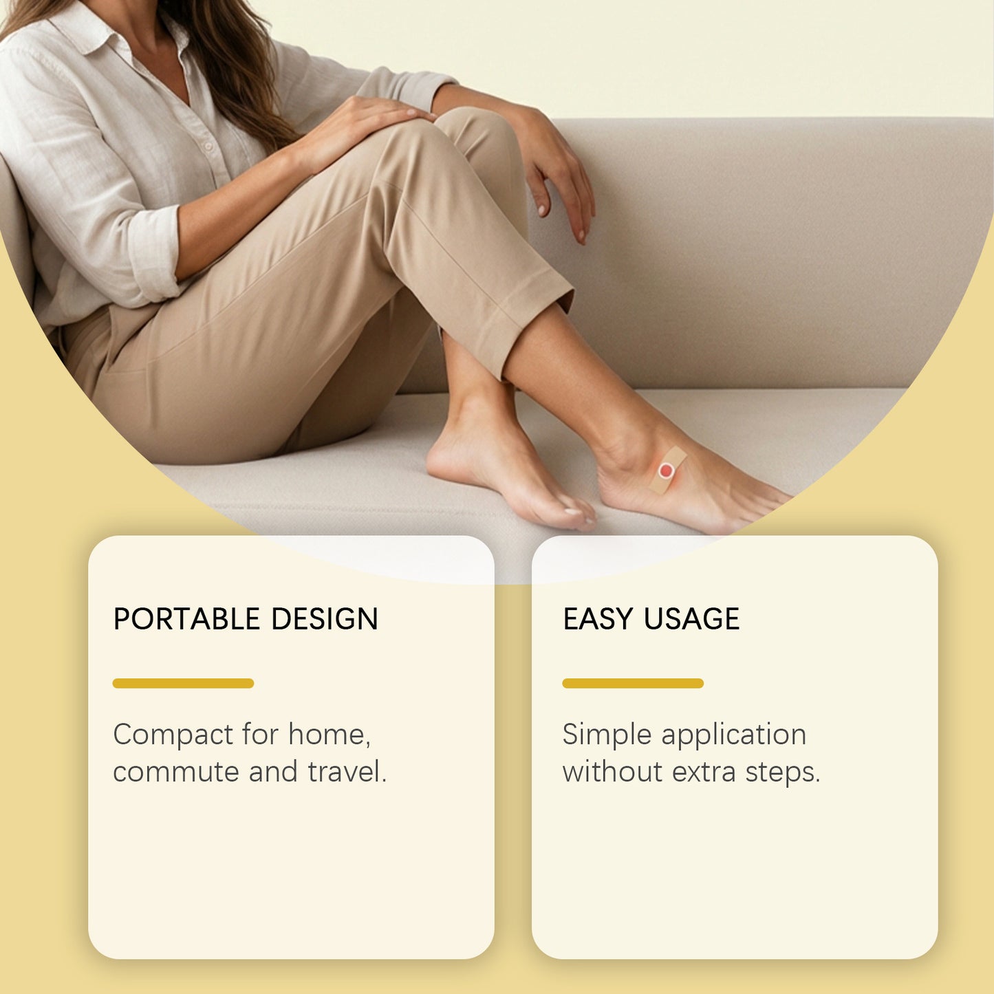 Foot Comfort Patches - 30 Skin Care Foot Therapy Patches for Relief