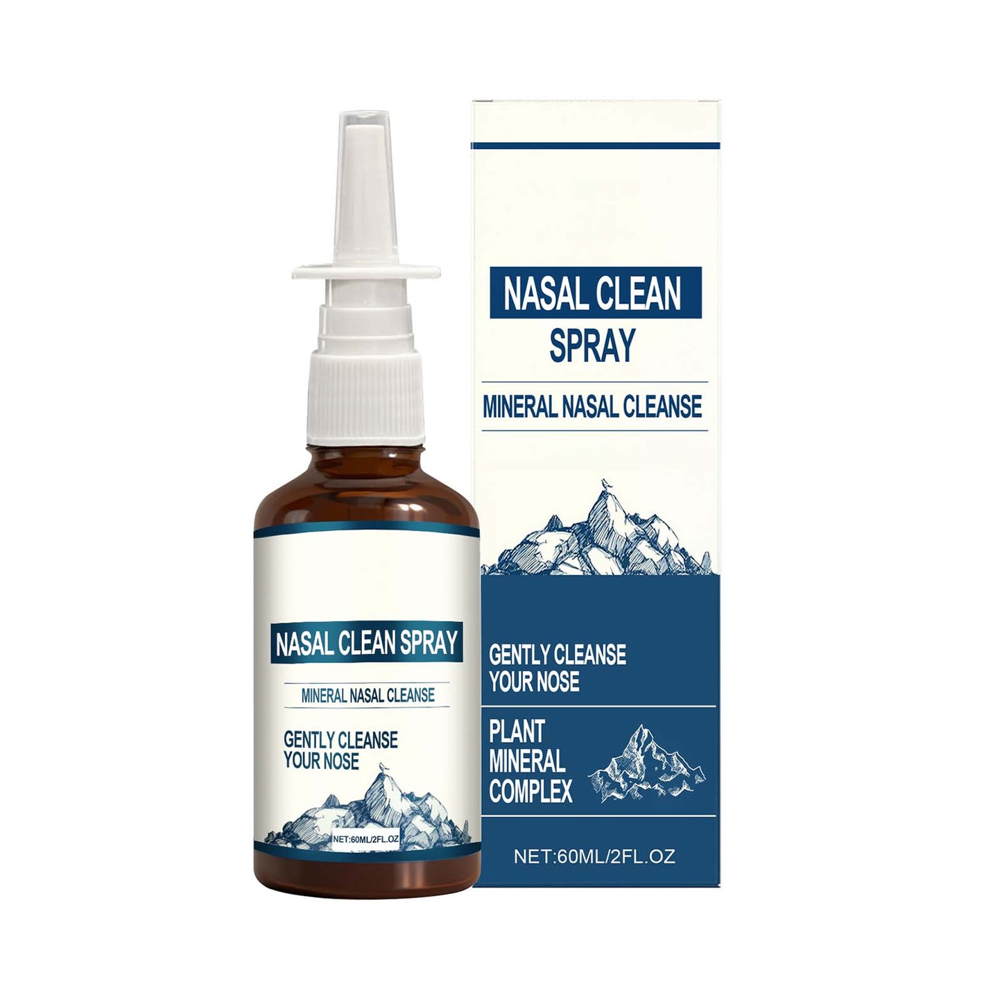 Gentle Nasal Cleansing Spray 60ml - Body Care for Sinus Relief