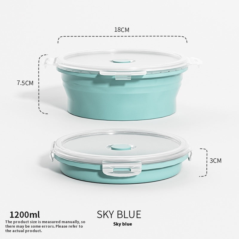 Outdoor Silicone Folding Lunch Box Set - Reusable Food Storage Container