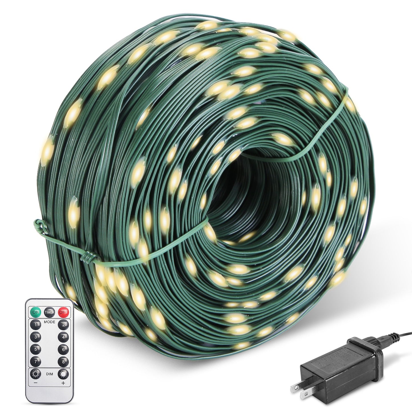 330FT Outdoor Christmas String Lights with Remote & 8 Modes