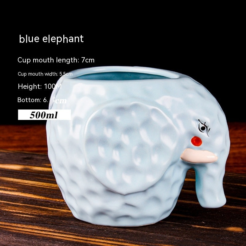 Creative Ceramic Cocktail Glass - Retro Style Multi-Design Drinkware