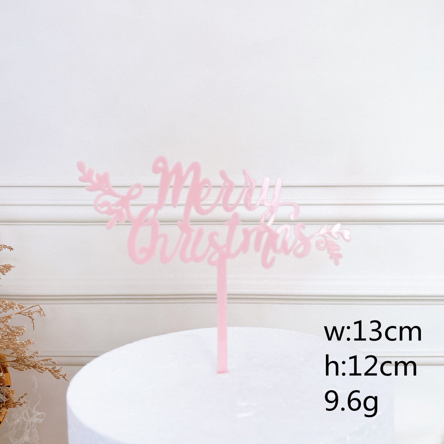 Decorative Acrylic Cake Card Plug-in Set for Holiday Cakes - Multiple Styles & Quantities