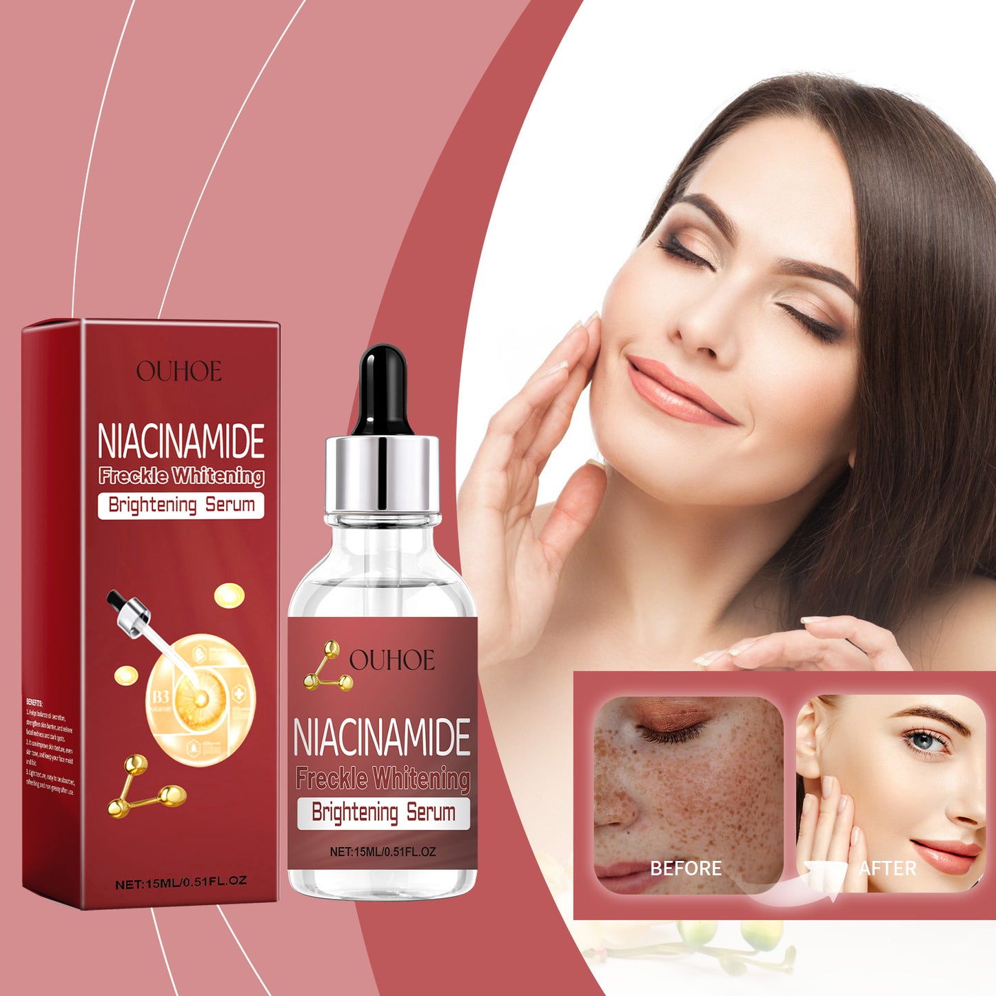 Brightening Facial Serum with Niacinamide & Arbutin - Dark Spot Corrector