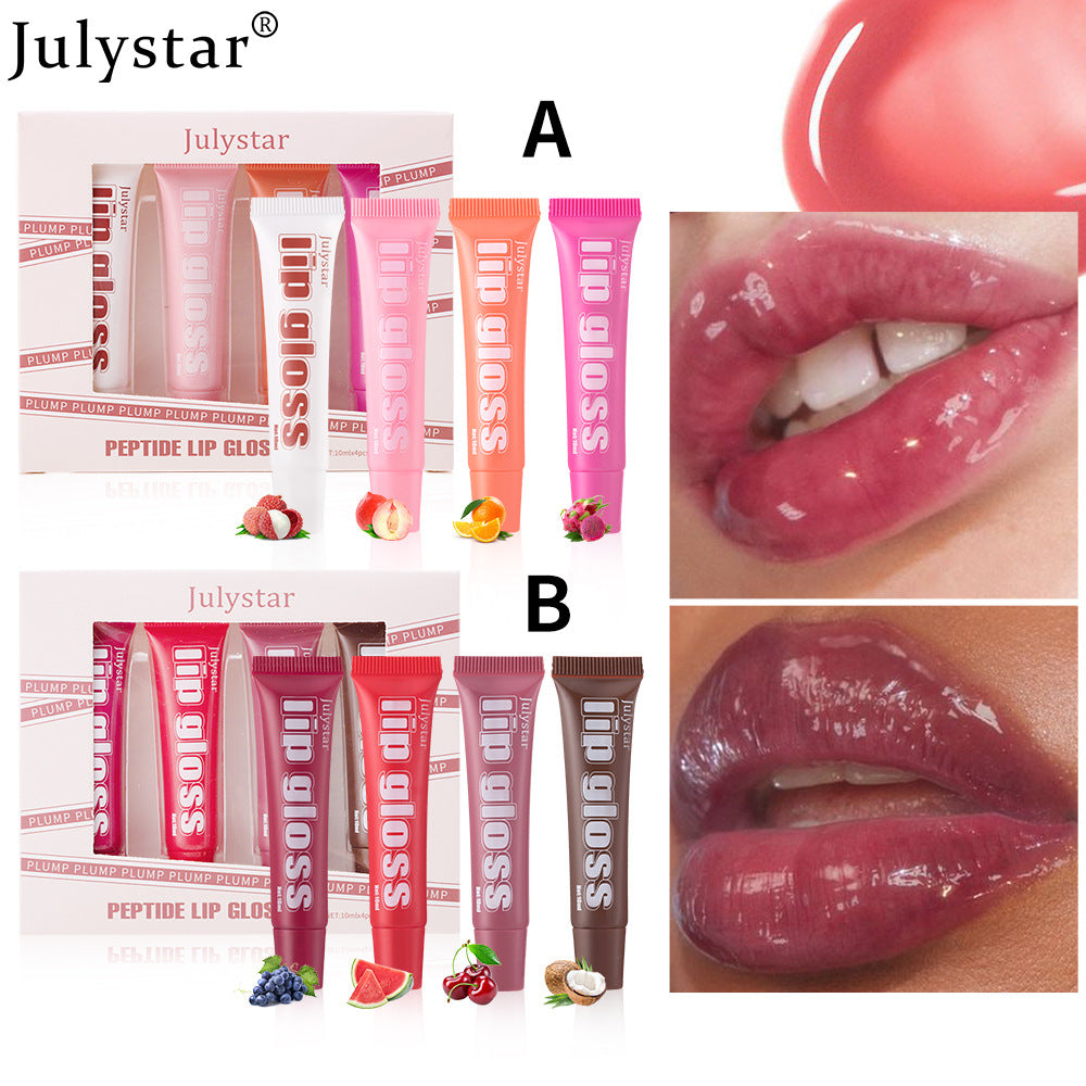 Fruit Flavored Lip Oil Set - Hydrating Lip Glaze & Moisturizing Lip Care