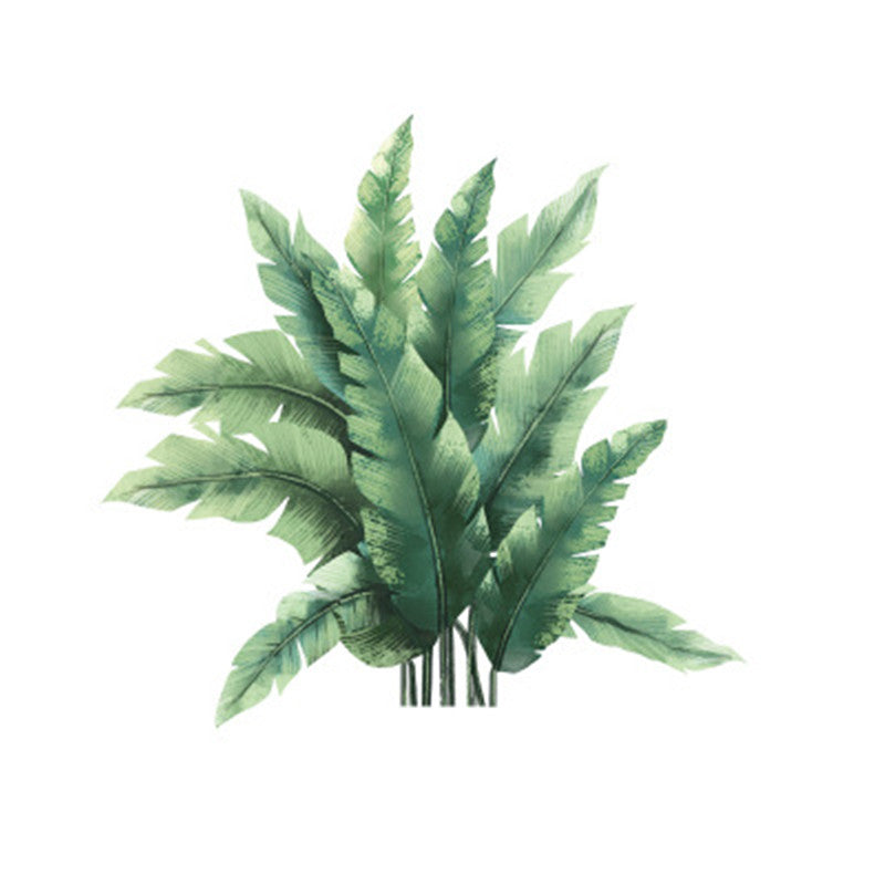 Tropical Plant Turtle Leaf Wall Sticker Home Decor Waterproof Mural