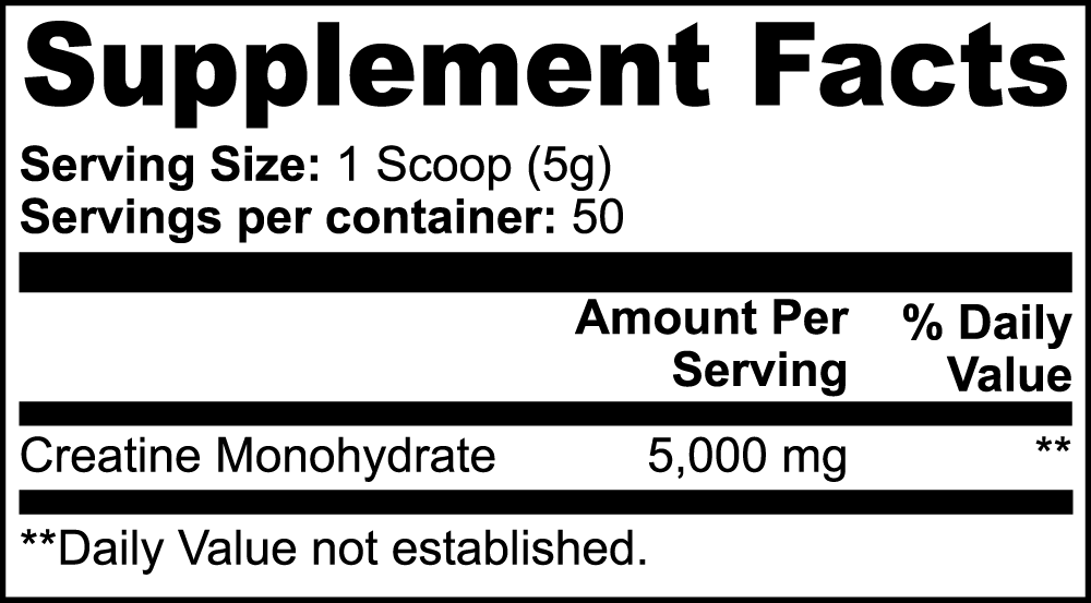 Creatine Monohydrate Supplement for Muscle Growth and Performance