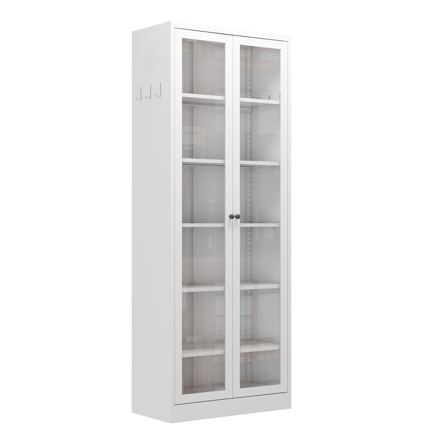 Metal Kitchen Pantry Cabinet - 72 Tall Storage With 5 Adjustable