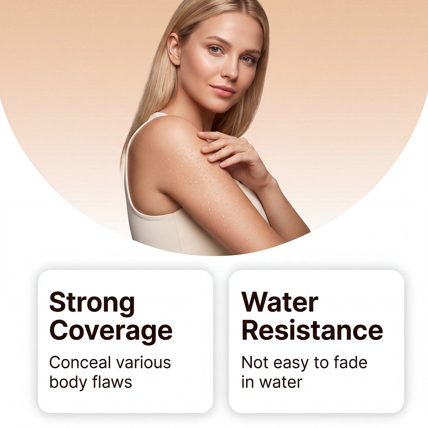Body Concealer 50g - Skin Tone Coverup for Body Imperfections