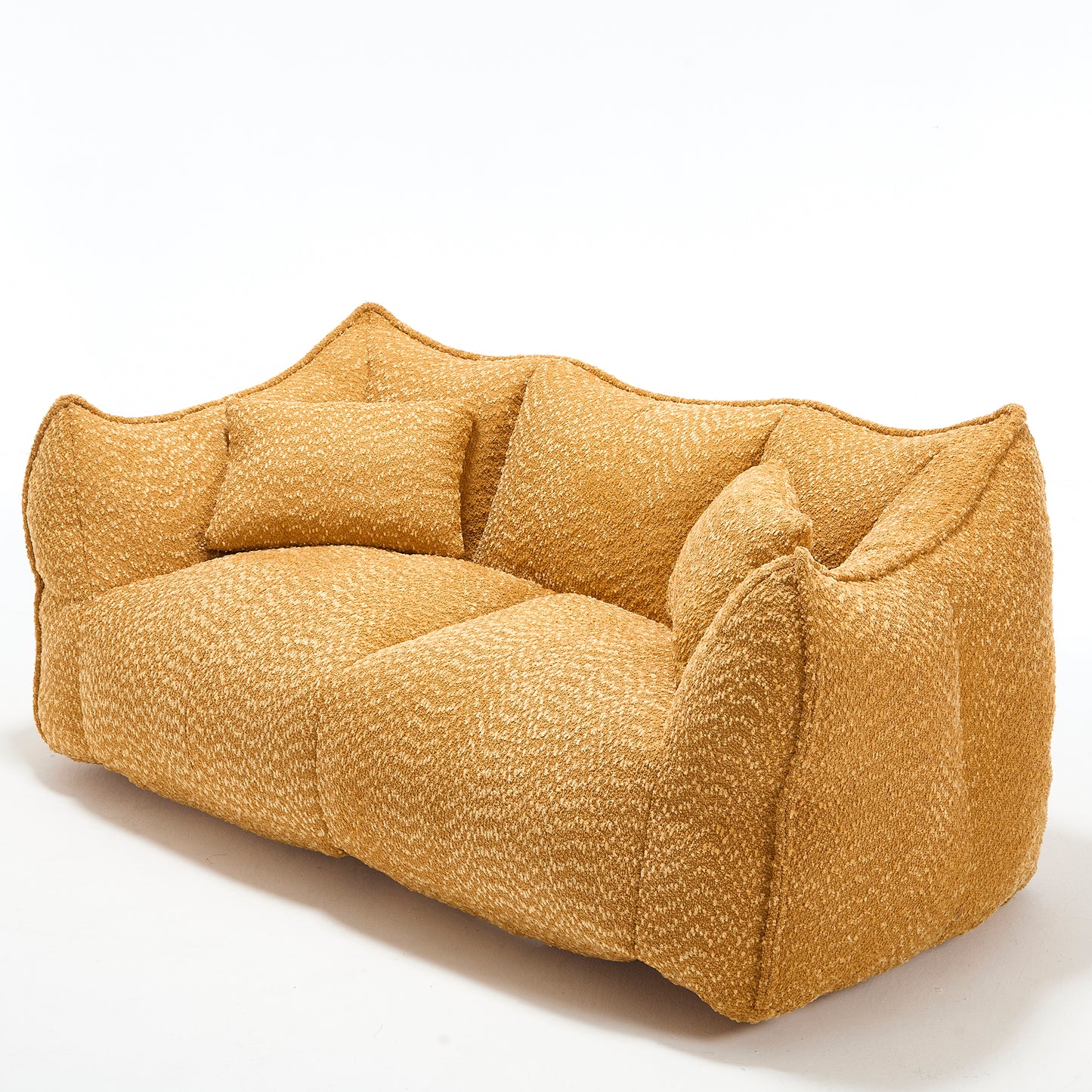 Yellow Beanbag Chair with Foam Core for Comfort & Relaxation