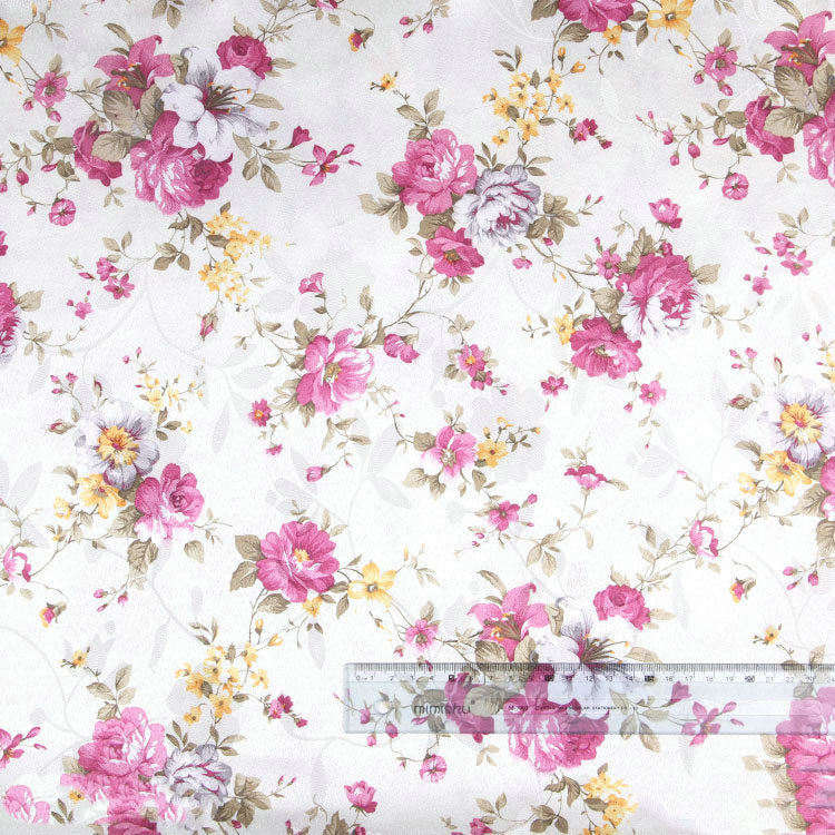 Decorative Jacquard Polyester Fabric for Home & Garden - Floral Pattern