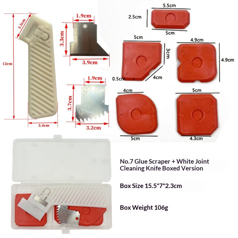 5-Piece Silicone Caulking Tool Set for Kitchen & Bathroom Sealing
