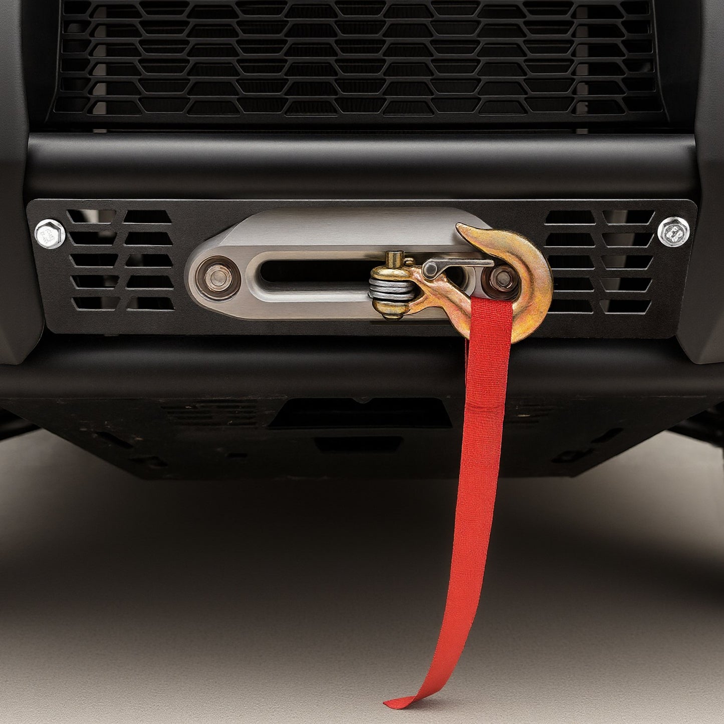 Trailer Hitch Winch Mount for Polaris Ranger 2010-2021 - Black