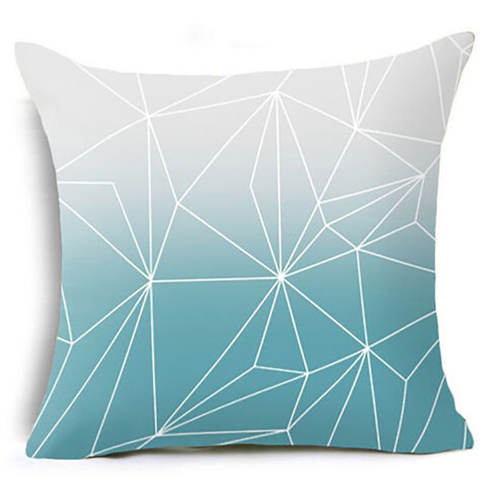 Modern Minimalist Living Room Pillowcase Set - Geometric Design, 45x45cm