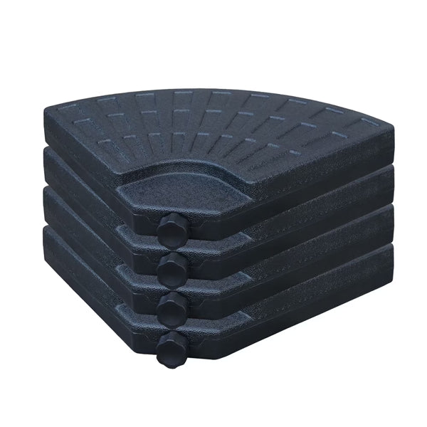 Weighted Cantilever Umbrella Base 145 Lbs Heavy-Duty Weather-Resistant Outdoor Patio