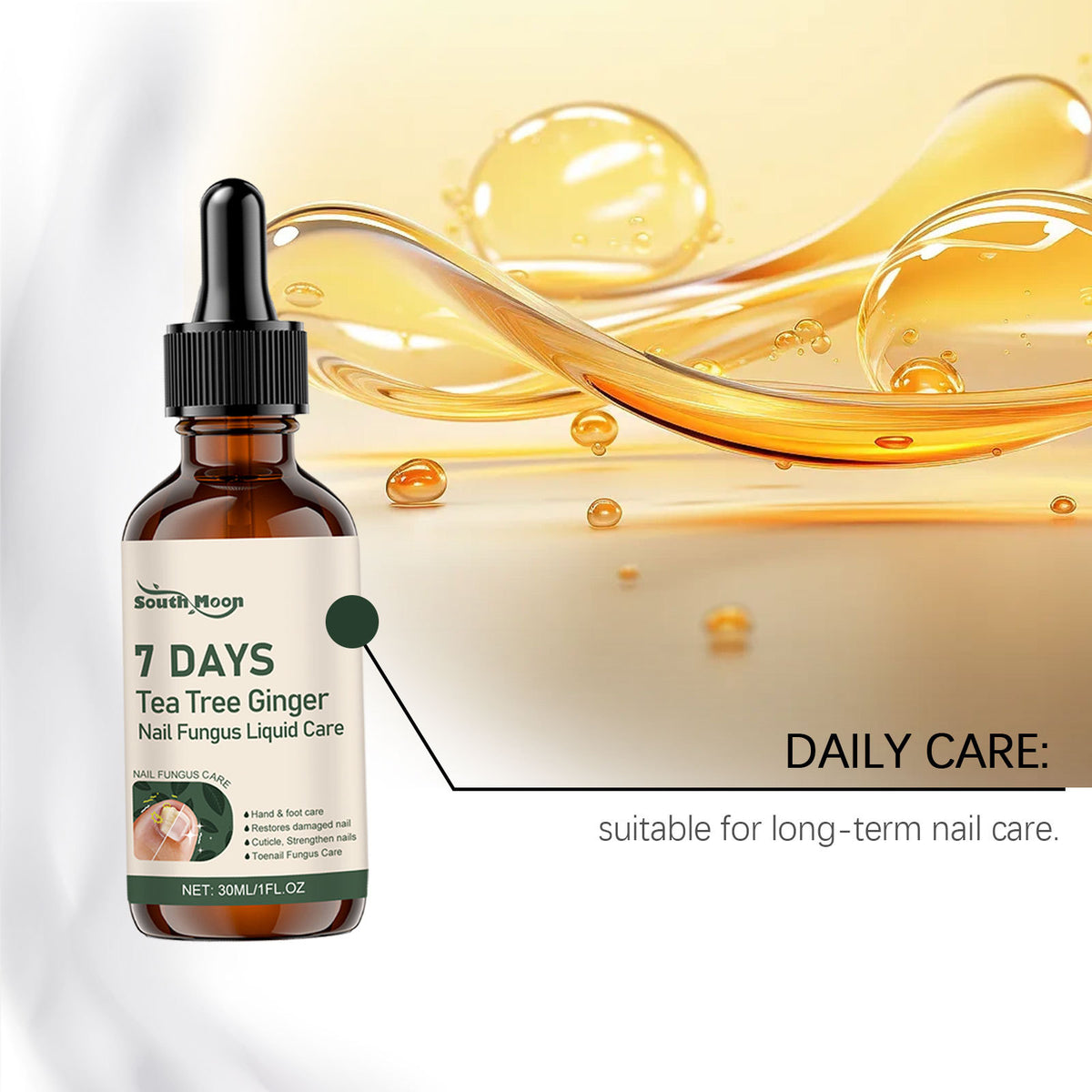 Nail Care Solution Mild Brightening Nourishing Improve Appearance