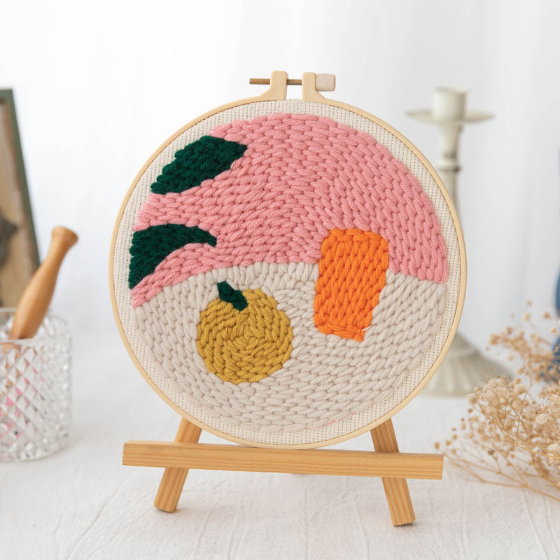 Embroidery Hoop Kit for Cross-Stitch Crafting - Plastic Canvas, 20cm