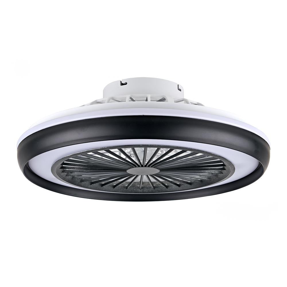 RGB Smart Ceiling Fan Light with Graffiti Design - Dimmable App Control