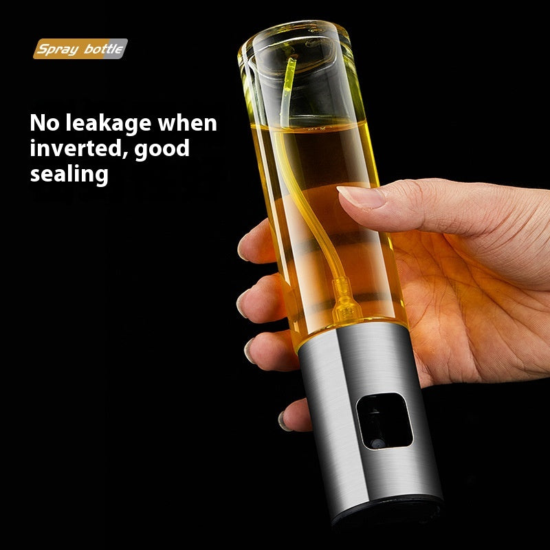 Stainless Steel Oil Dispenser Bottle - 100ml & 200ml Capacity, Automatic Pour