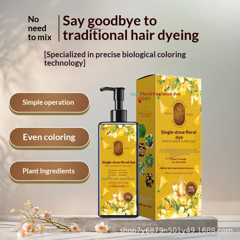 Plant-Based Hair Color Cream - Mild Hair Dye with Soft Luster Finish