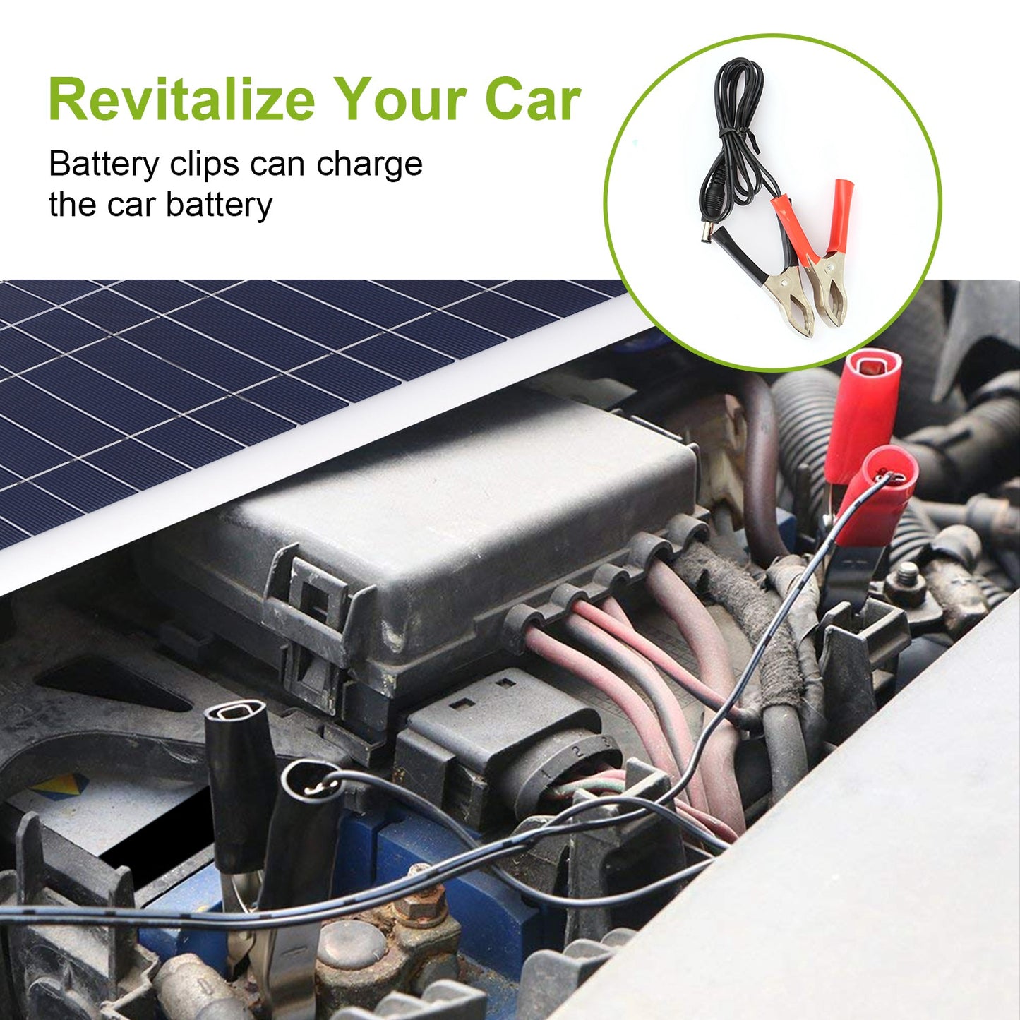 12V 25W Outdoor Solar Panel Battery Charger with Dual USB Ports