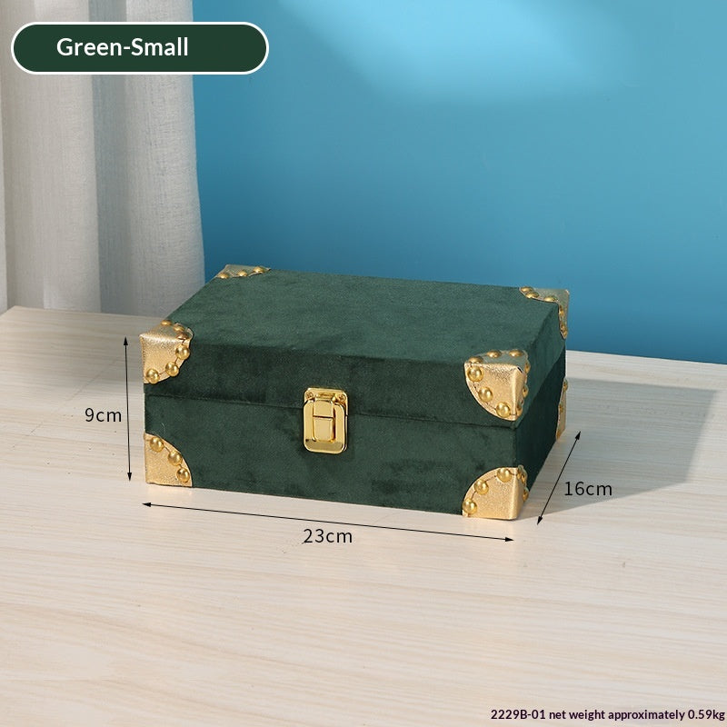 Minimalist Wooden Jewelry Organizer Large Capacity Desktop Storage Box