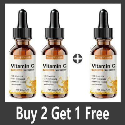 Vitamin C Facial Serum 30ml - Hydrating Brightening Skin Care for All Skin Types