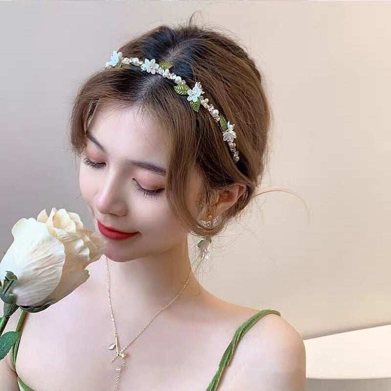 Pearl Flower Hair Bands for Women